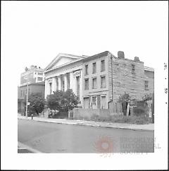 [East side of Bridge Street between Johnson Street and Myrtle Avenue, looking north.]