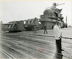 [Brooklyn Navy Yard with unidentified men]