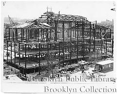 [Former courthouse in Sunset Park in early stage of construction]