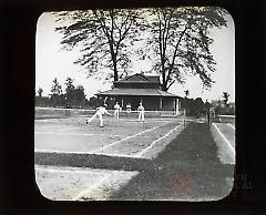 [Men playing tennis, Flatbush, Brooklyn]