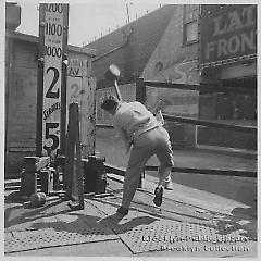 [Test of strength game at Coney Island]