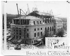 [Former courthouse in Sunset Park in later stage of construction]