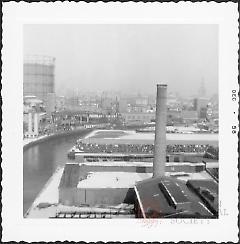 [View from window of Smith-9th Street Station (IND) looking north.]