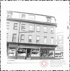 [Far left: part of #881 Fulton Street (Mollie's Beauty Shop). ]