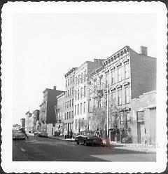 [North side of Clay Street between Oakland Street and Manhattan Avenue, looking west. Greenpoint.]