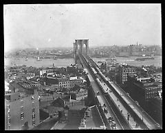 Views: U.S., Brooklyn. Brooklyn Bridge. View 006: Bridge and Brooklyn; form New York.