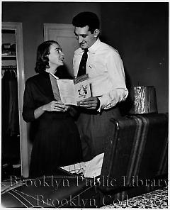 [Ralph Branca packing with wife]