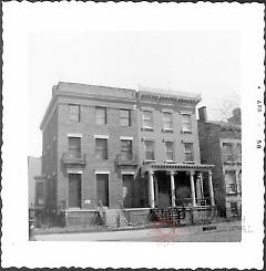 [#351 Washington Avenue (at left), on southeast corner of Washington Avenue and Lafayette Avenue. ]