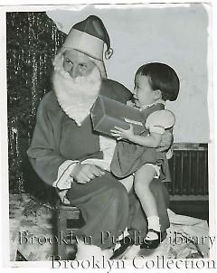 [Santa Claus with children at Brooklyn Hospital]