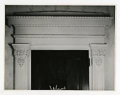Area over small door in west wall of main room. Lay House, 11 Cranberry Street, Brooklyn, N.Y. (detail).