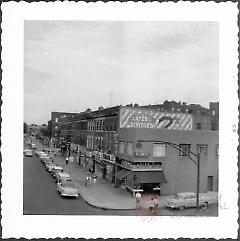 [View from Ave M platform (Brighton Beach BMT line) looking east along Avenue M.]
