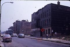 [Bushwick street scene with supermarket]