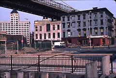 [View northeast from pier at Fulton Ferry Landing]