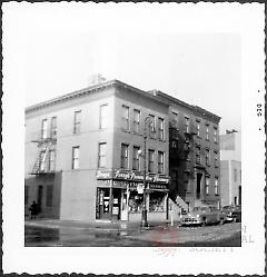 [Northwest corner of Henry Street and Carroll Street (Henry Street at right).]