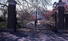 [Gate to the Perry house]