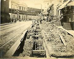 [Willoughby Street with excavation]