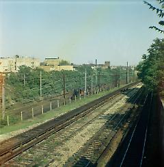 [View from bridge at 8th Avenue.]