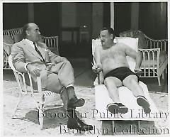 [Walter O'Malley in bathing suit]