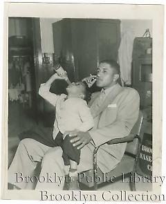 [Don Newcombe with son]