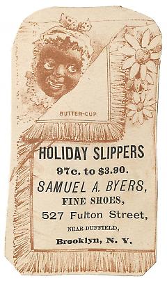 Tradecard. Samuel A. Byers. 527 Fulton Street. Brooklyn, NY. Recto.