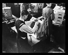 Views: Brooklyn, Long Island, Staten Island. Brooklyn scenes; buildings. View 002: Boys working on houses in the high school building construction class.