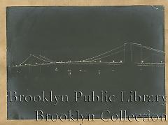 [Brooklyn Bridge at night]