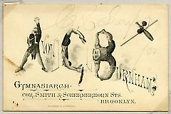 Tradecard. Avon C. Brunham Gymnasiarch. Cor. Smith & Schermerhorn Sts. Brooklyn, NY. Recto.