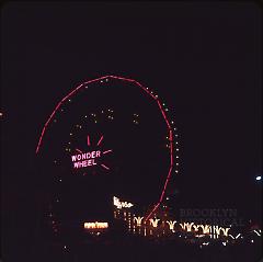 [Wonder Wheel at night], Coney Island