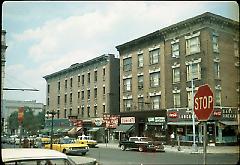 [View of east side of Nostrand Avenue.]