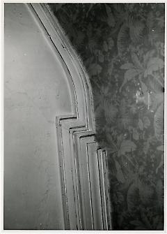 Moulding at ceiling over beginning of stairs, main hall. Lay House, 11 Cranberry Street, Brooklyn, N.Y. (detail).