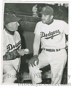 [Don Newcombe with Charlie Dressen]