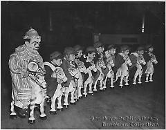 [Clown and children at Steeplechase Park]