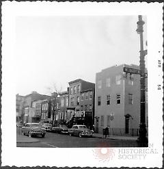 [View of East side of Kent Avenue taken from corner of Willoughby Avenue looking Northeast.]