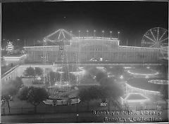 [Night view of Steeplechase Park]