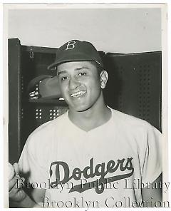 [Don Newcombe at locker]