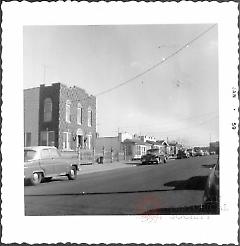 [Northeast side of East 99th Street, looking east.]