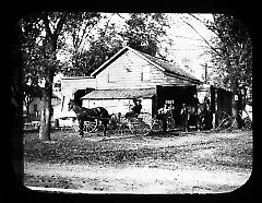 Views: U.S., Brooklyn. Brooklyn residences. View 023: Picturesque blacksmith shop on Flatlands Avenue.