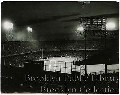 [Night game at Ebbets Field]