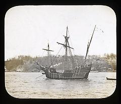 Views: U.S. Columbian Celebration: Oct. 1892. View 009: Naval Parade and Review. Santa Maria. Apr. 26, 1893.