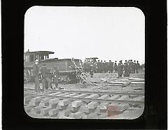 [Men making preparations to move Hotel Brighton]