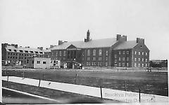 [Roosevelt Hall nearing completion at Brooklyn College]