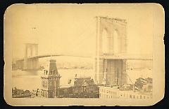 New York and Brooklyn Suspension Bridge. Recto.