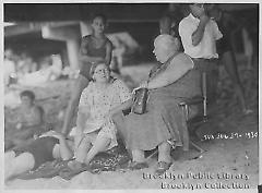 Coney Island beach bathers