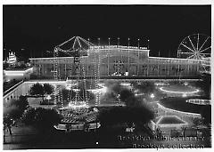 [Night view of Steeplechase Park]