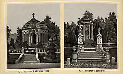 C.K. Garrison's Oriental Tomb. A.S. Scribner's Monument.