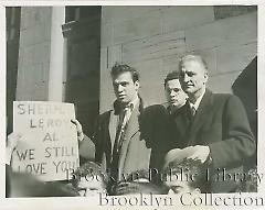 L. I. U. students protest