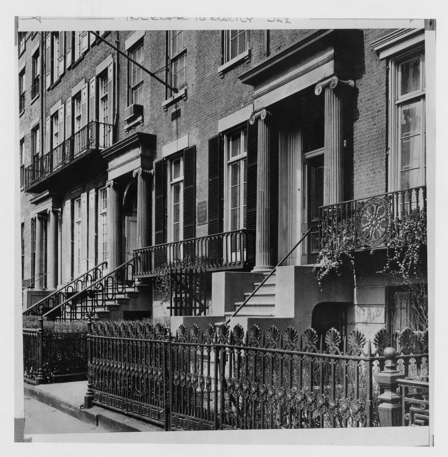 Brooklyn row houses, unknown location. Brooklyn Visual Heritage