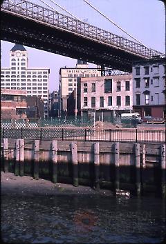 [View from pier looking northeast, Fulton Ferry Landing]