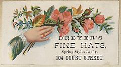 Tradecard. Dreyers. 104 Court Street. Brooklyn.