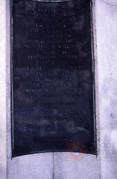 [Plaque in Fort Greene Park]
